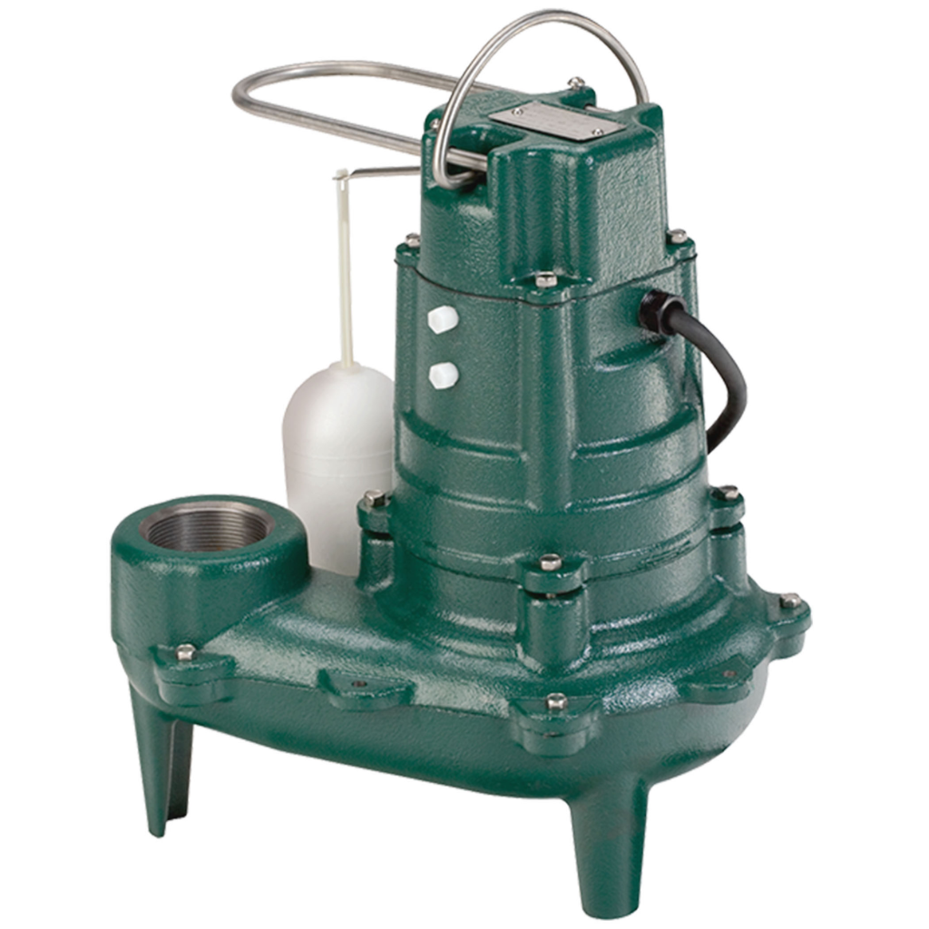 Zoeller M267 Sewage Pump 267-0001 — 1/2 HP Cast-Iron, Automatic, 2