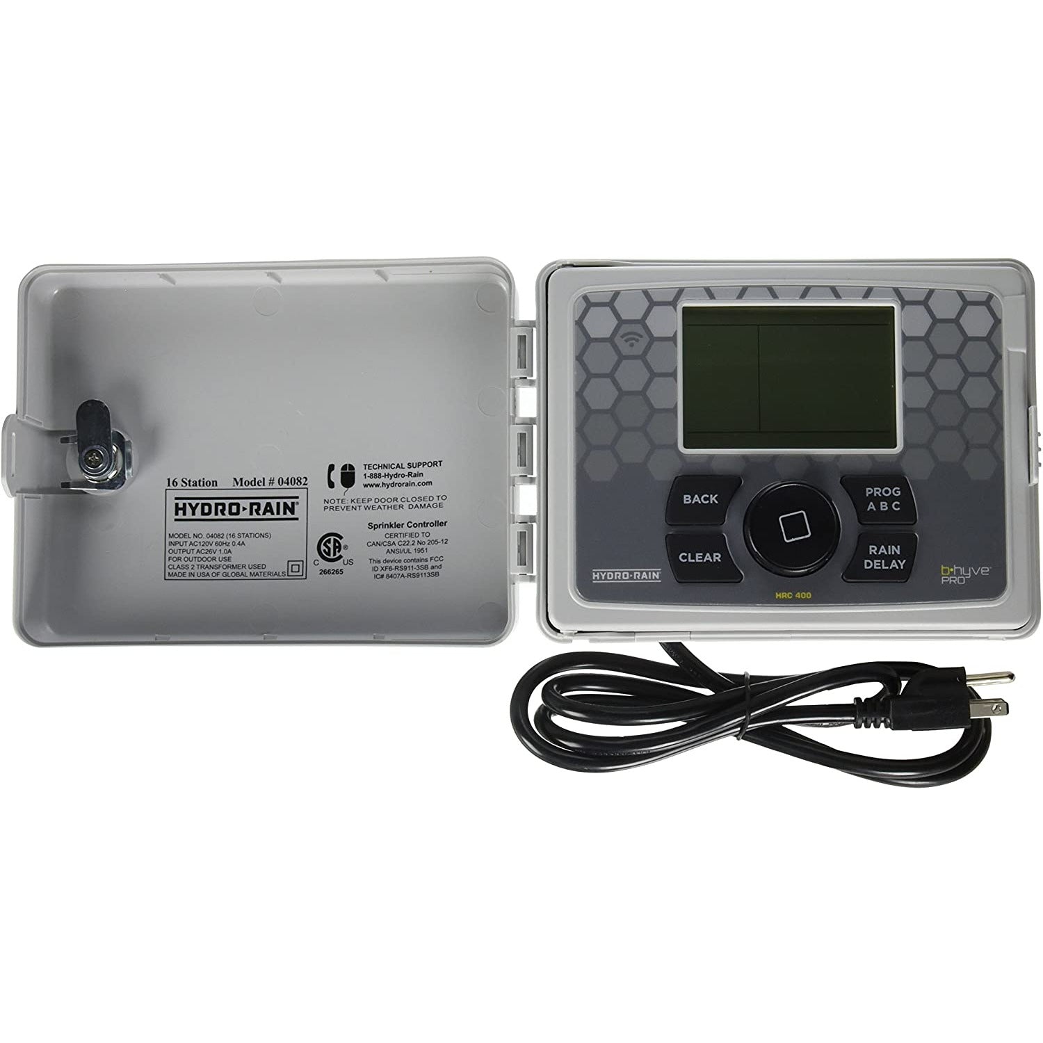 Hydro-Rain HRC-400-WF-08 8-Station Indoor/Outdoor Wi-Fi Smart